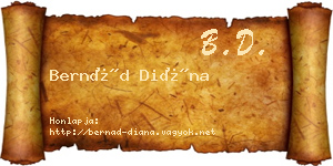 Bernád Diána névjegykártya